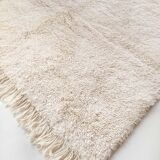 Moroccan Berber carpet Beni Ouarain unbleached uni 307x193cm