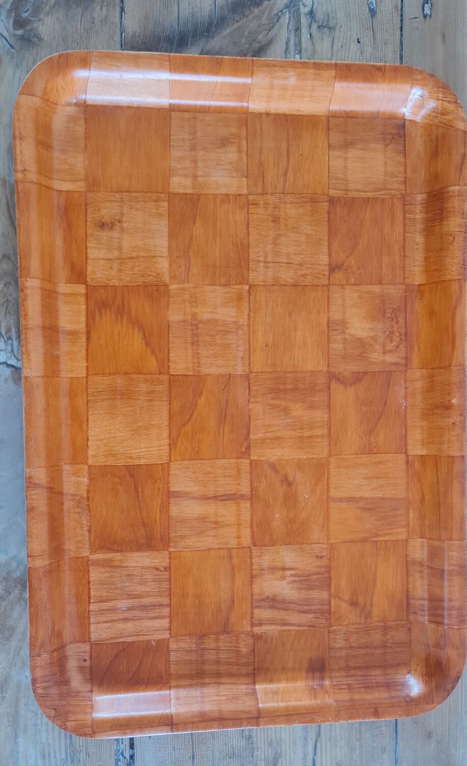 Wooden tray from the 70s