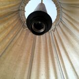 Suspension scandinave en tissu et teck vintage années 60
