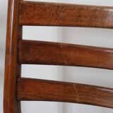 6 Scandinavian beech skai chairs