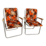 Paire de transat vintage