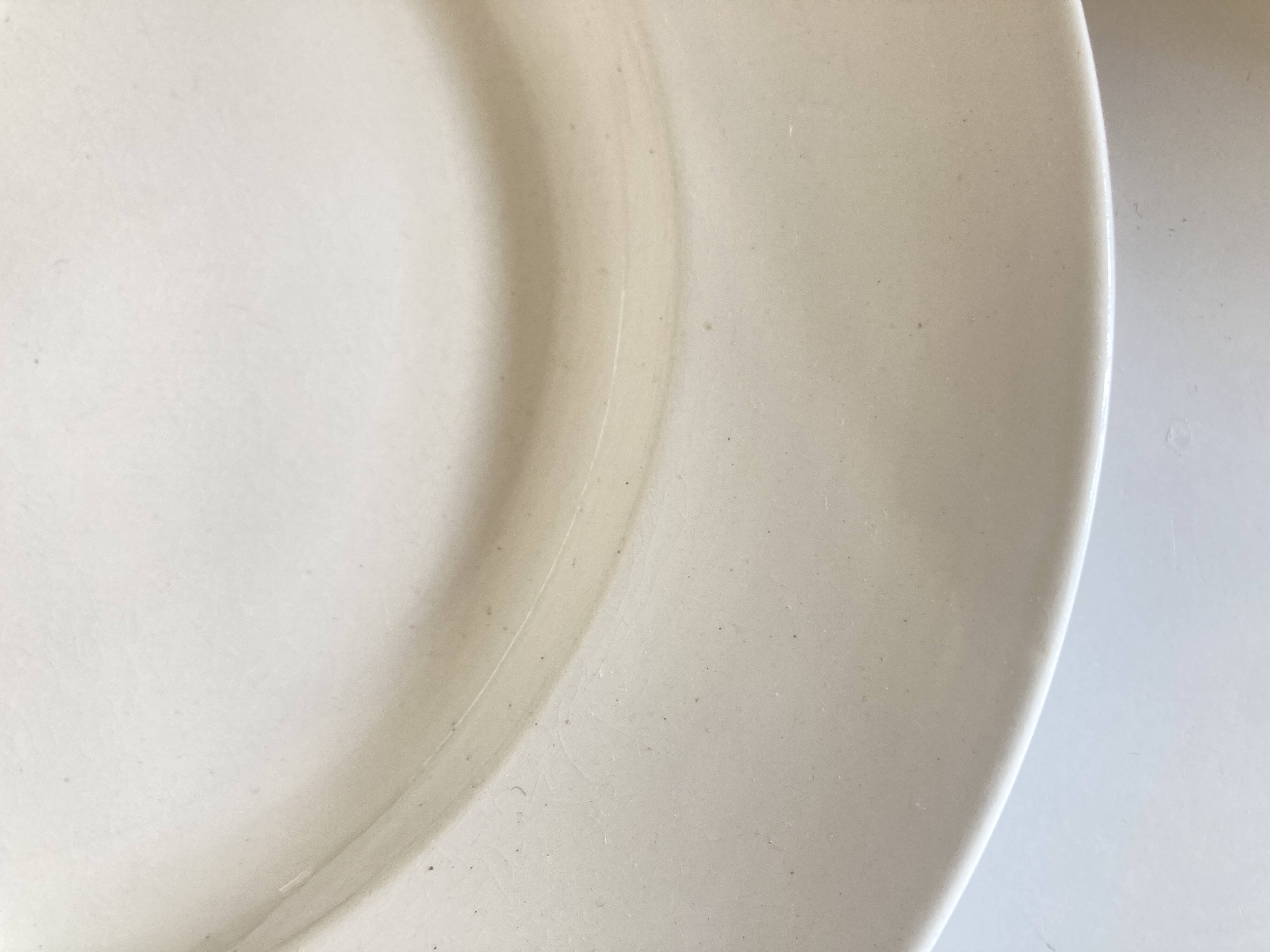 XXXL plate centrepiece Lunéville 1900 in white earthenware