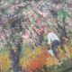 Tableau Huile sur Bois "Primavera" par Guido Bertuzzi - École Milanaise (19