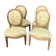 Set of four chairs stamped louis XVI period