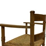 Art Deco chair minimalist oak wicker minimalist design