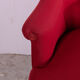 Fauteuil crapaud rouge