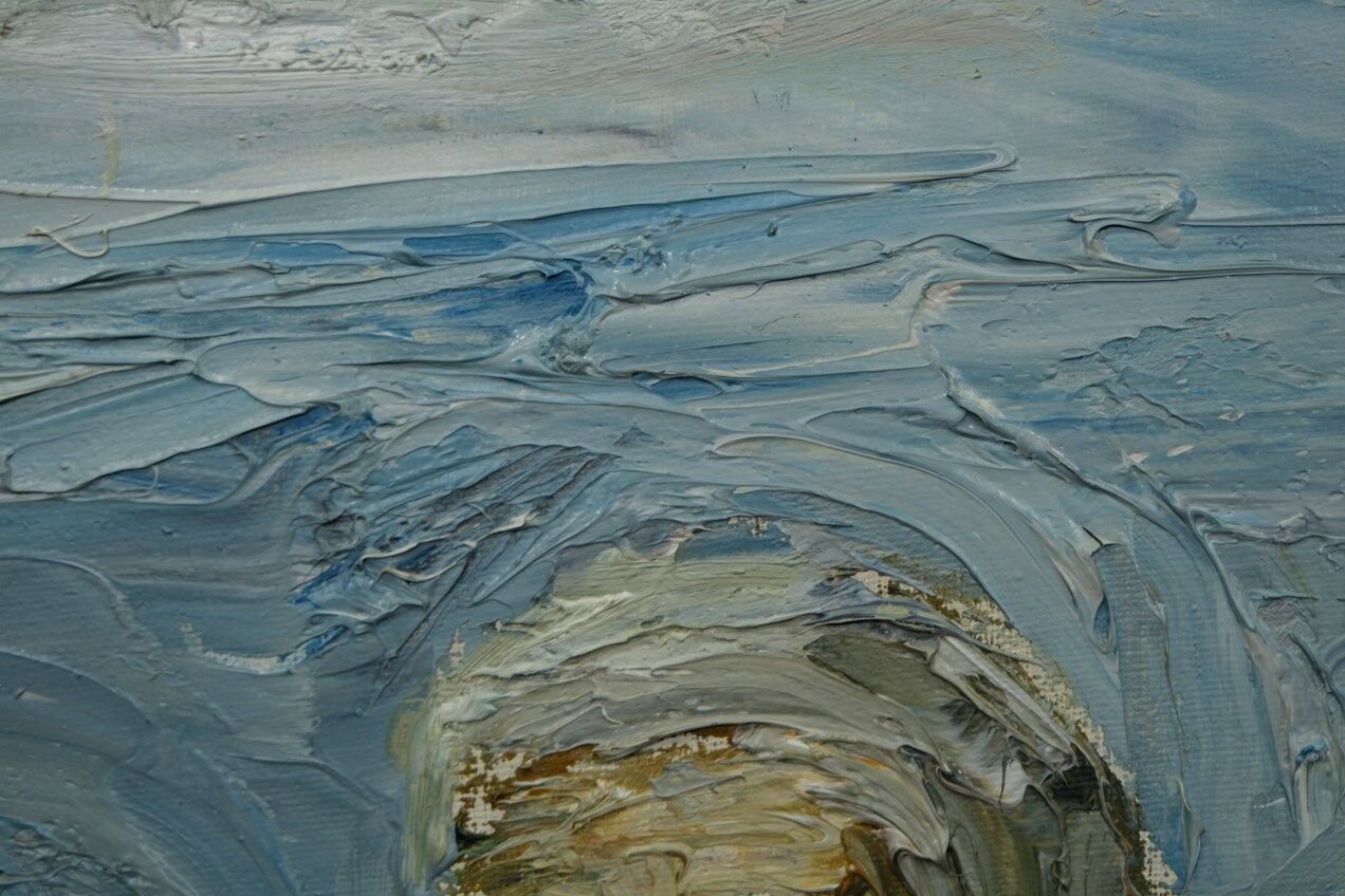 Einar Emland, Swedish painting, 1960s, Oil on canvas, Framed