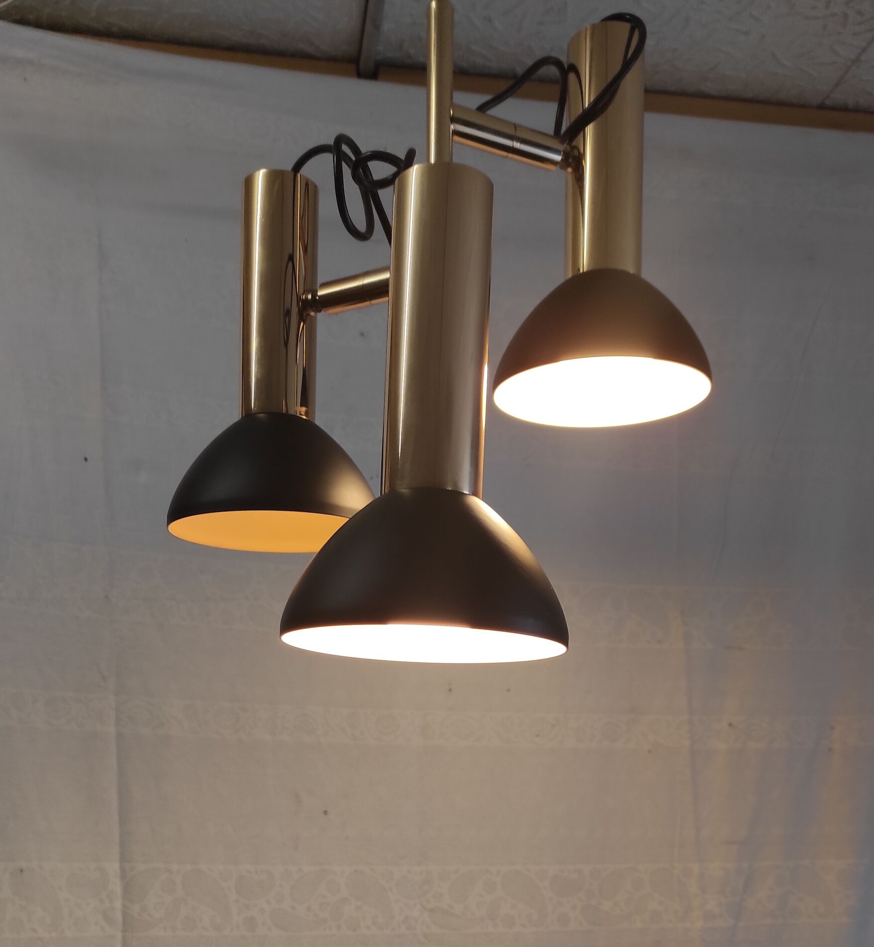 Suspension 3 brass spots - 60s