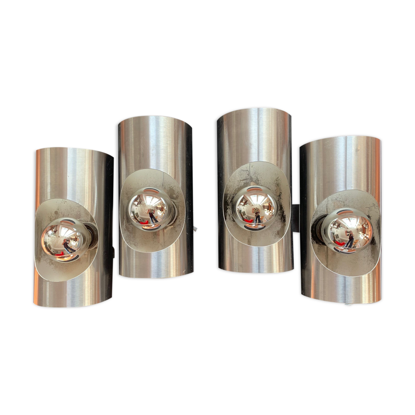 Pair of double wall lamps Oxar 70