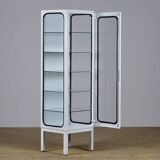 Cabinet Médical Vintage en Fer et Verre, 1970s