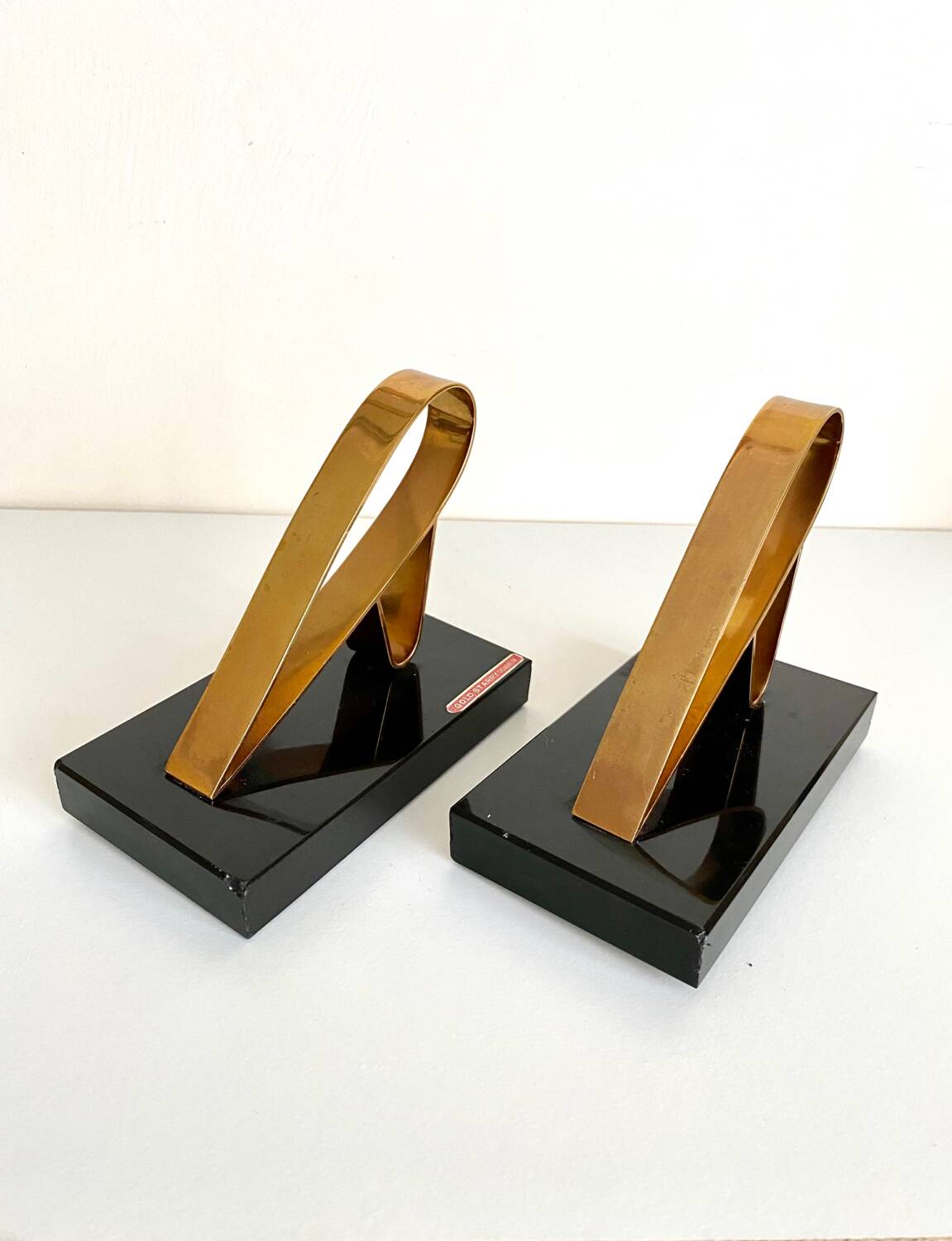 Art Deco bookends - Gold Starry, 20th century