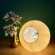 Suspension globe vintage en opaline jaune