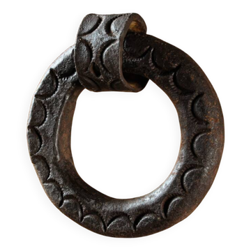 Antique wrought iron door knocker