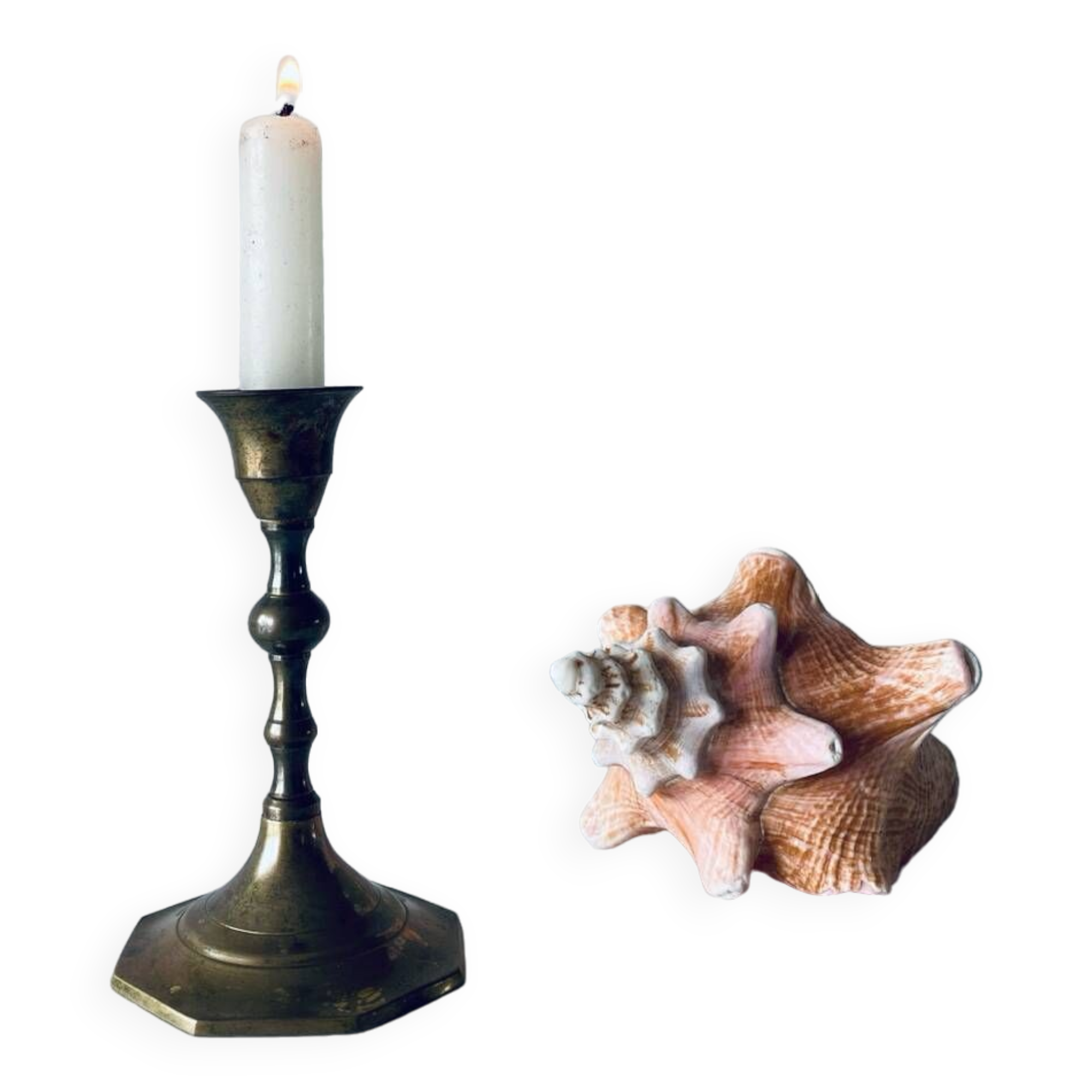 Brass candle holder