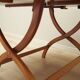 Table basse ronde en acajou, design danois, années 1970, production : Danemark