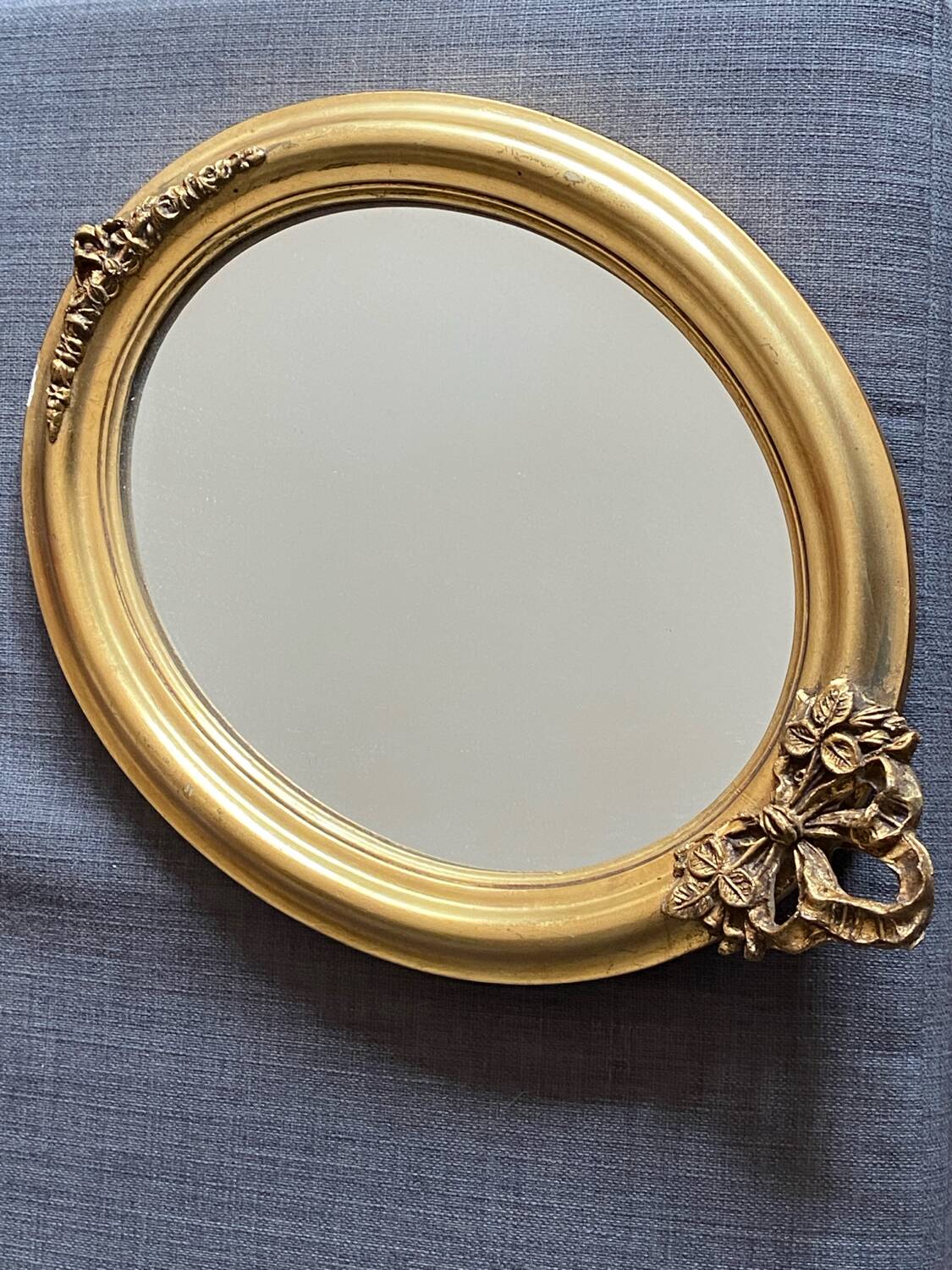 Old golden mirror