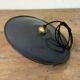 Hanging lamp in black enamelled plate