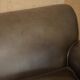 Large leather loveseat by Terence Conran