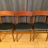 Ensemble de six chaises de style Børge Mogensen Farstrup, Danemark, années 1960.