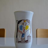 Ceramic vase after picasso " head leaning on the hands " 1962