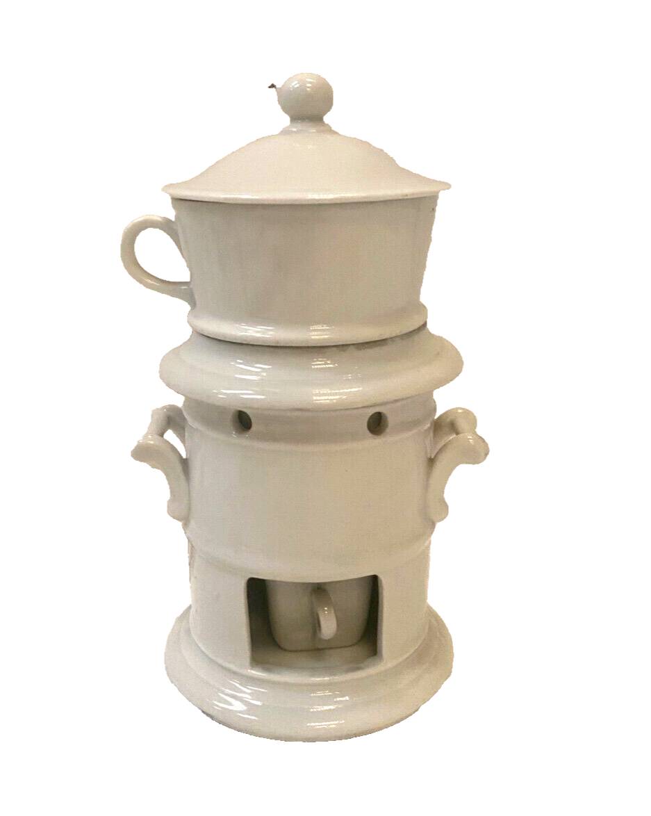 20th century white porcelain teapot