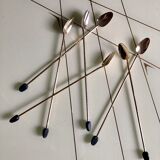 Golden spoons with mazagrans