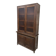 Vintage XL display cabinet in dark wood / wardrobe