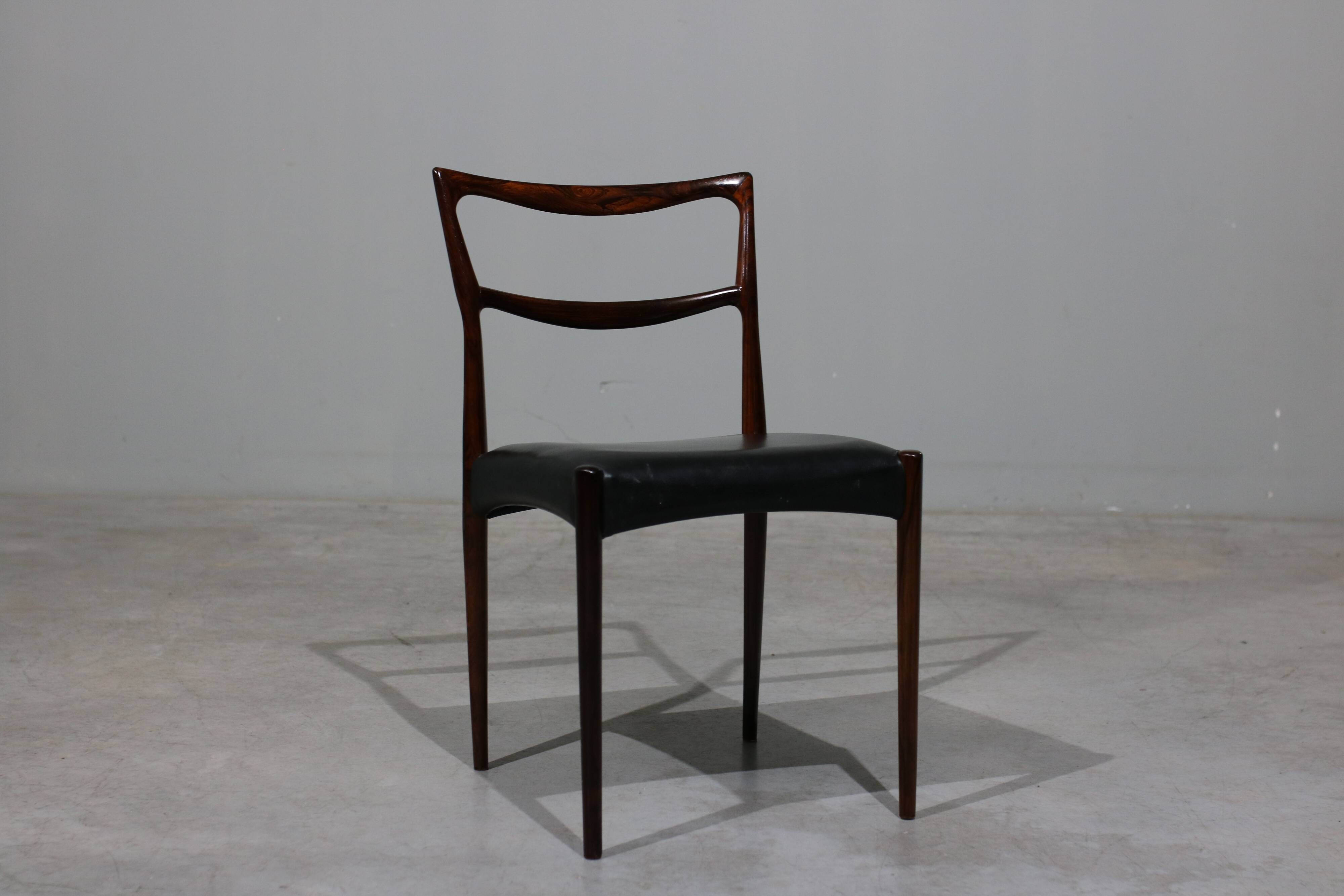 Rosewood Dining Chairs by H.W.Klein for Bramin, set of 6