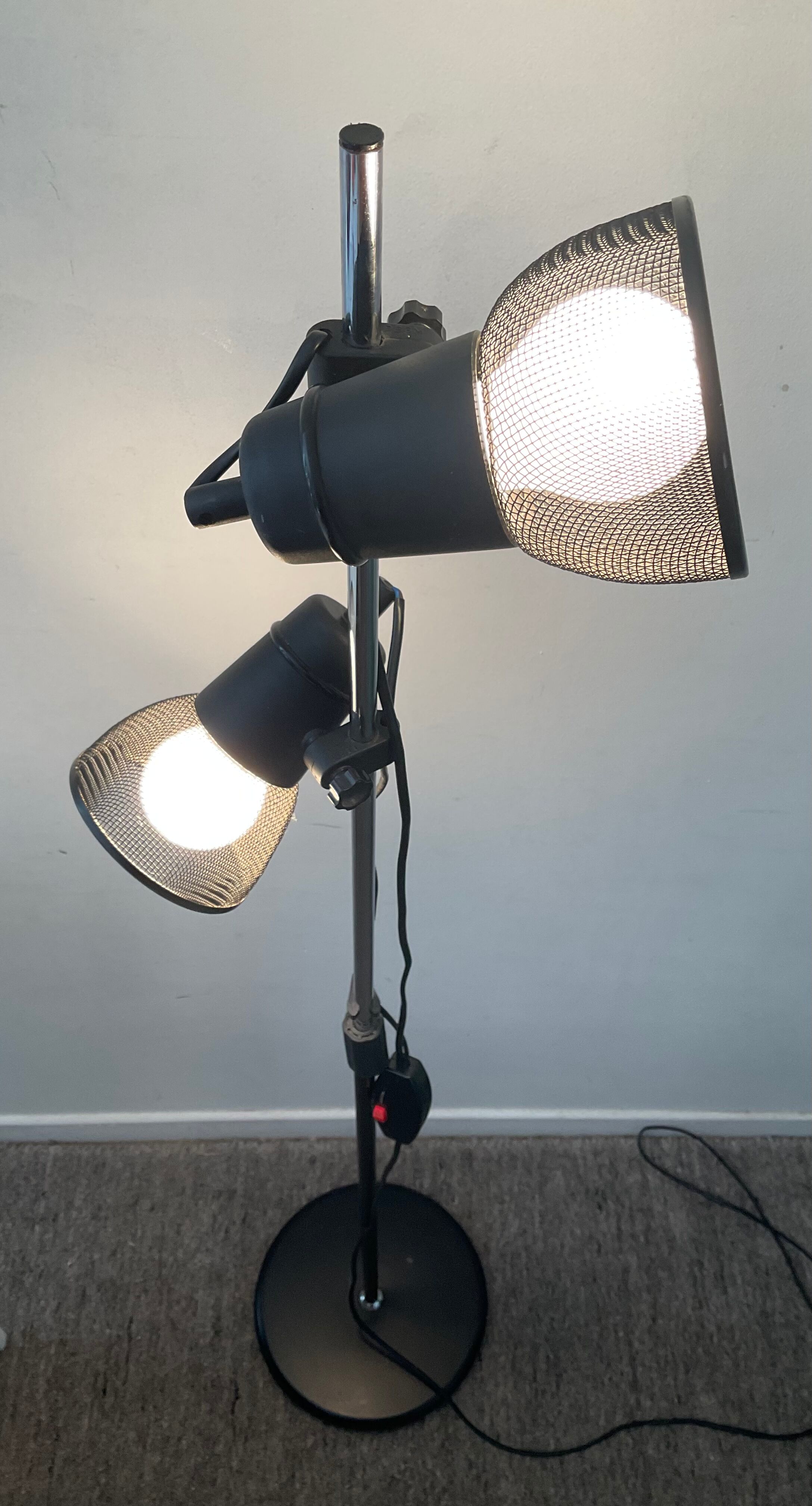 DBGM floor lamp 2 spots 70s-80s