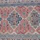 small versatile cotton carpet, oriental décor red blue brick color 155cm X 78 cm