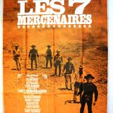 Original movie poster "The Seven Mercenaries"1961 McQueen,Brynner,Bronson...