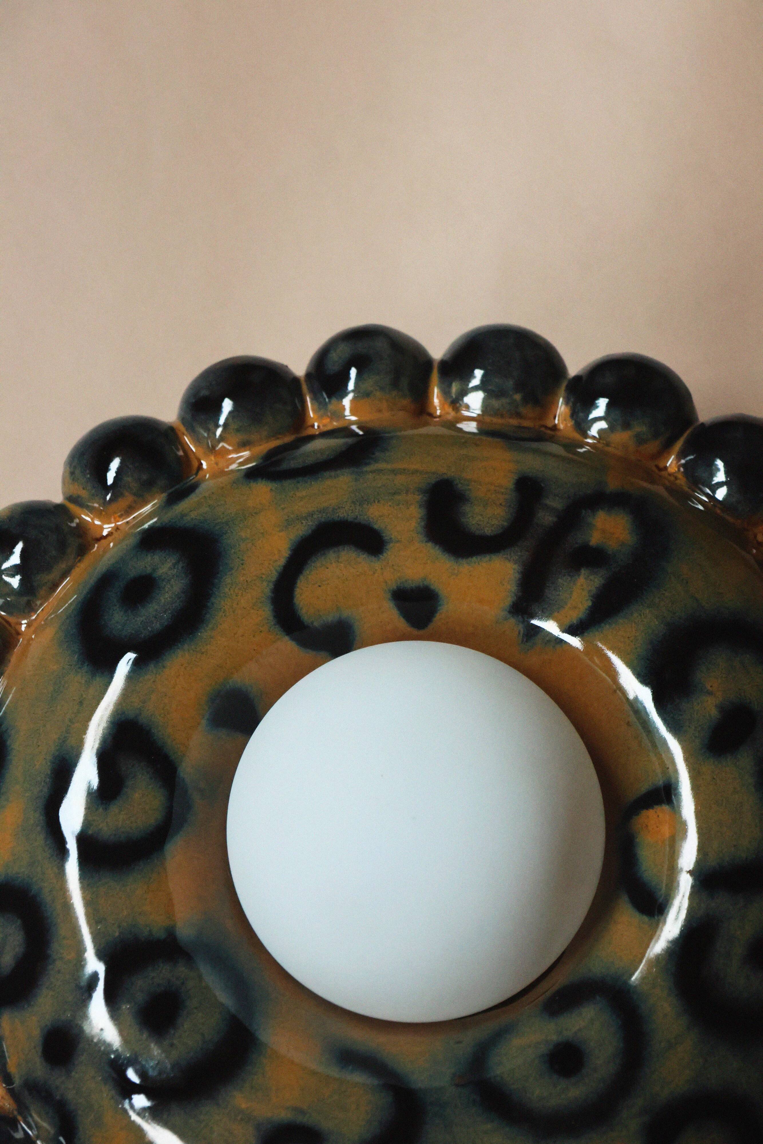 Luna Tall Leopard 5 Wall Lamp