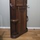 Art Deco cloakroom rack in stained oak