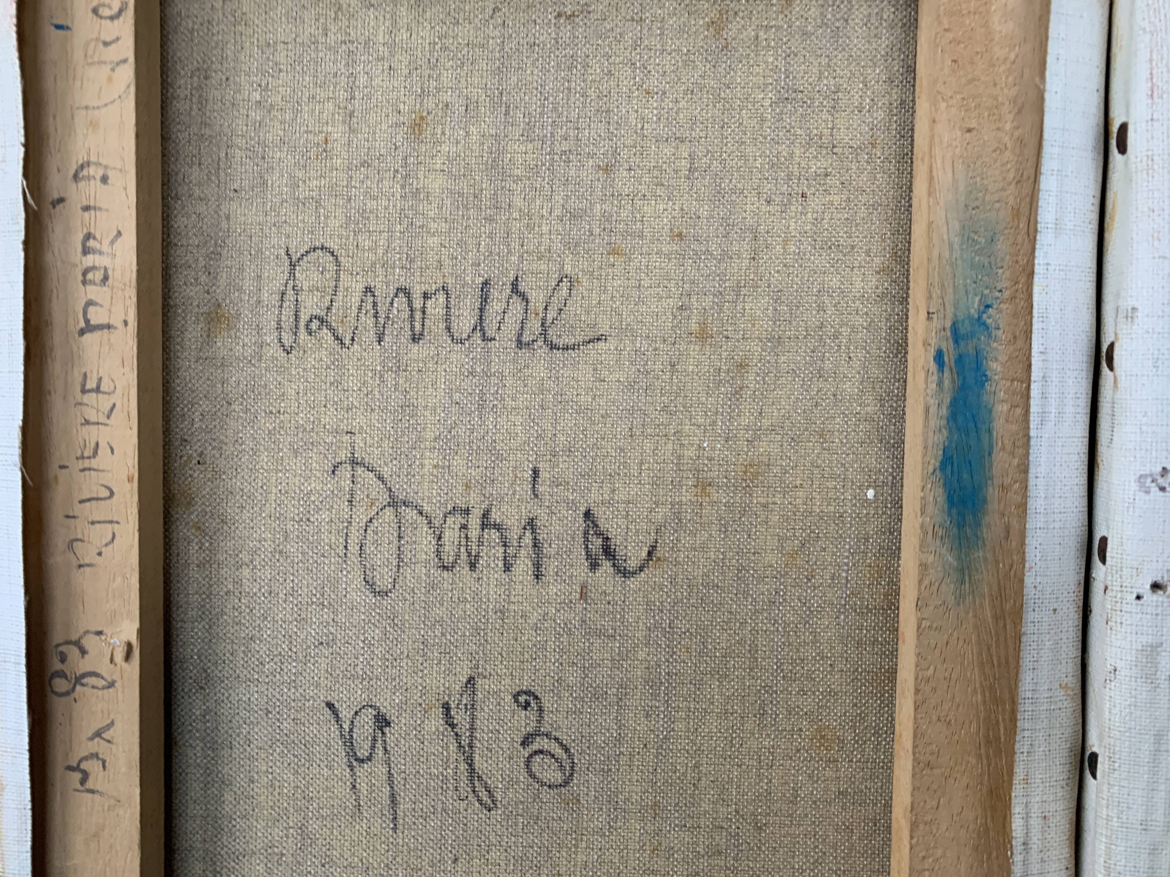 Beautiful Pair of paintings of women on the Daria River, 1983