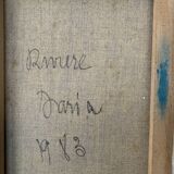 Beautiful Pair of paintings of women on the Daria River, 1983