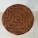 Vintage rattan high stool 60s/70s
