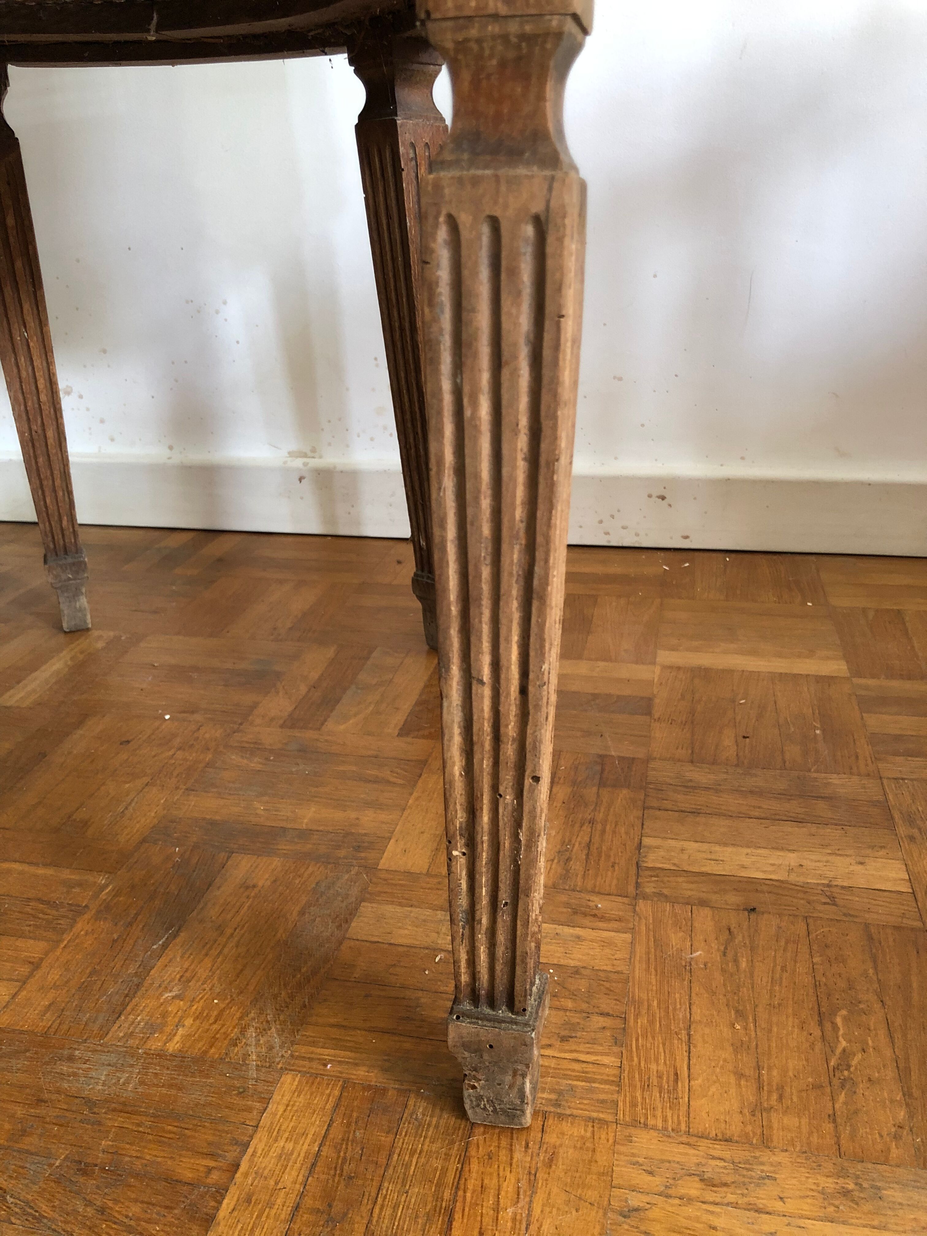 Louis XVI canned armchair