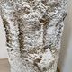 Sculptural vase with a stone effect. Wabi-sabi. Bohemian.