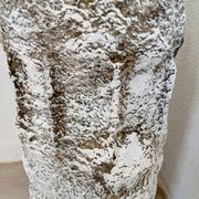 Sculptural vase with a stone effect. Wabi-sabi. Bohemian.