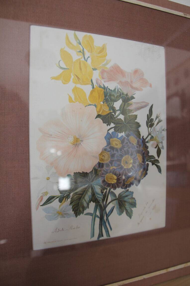 Gravure de fleurs