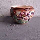 Vase , cache pot en barbotine art nouveau