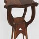 Art deco piedestal or console table in oak, France ca. 1940
