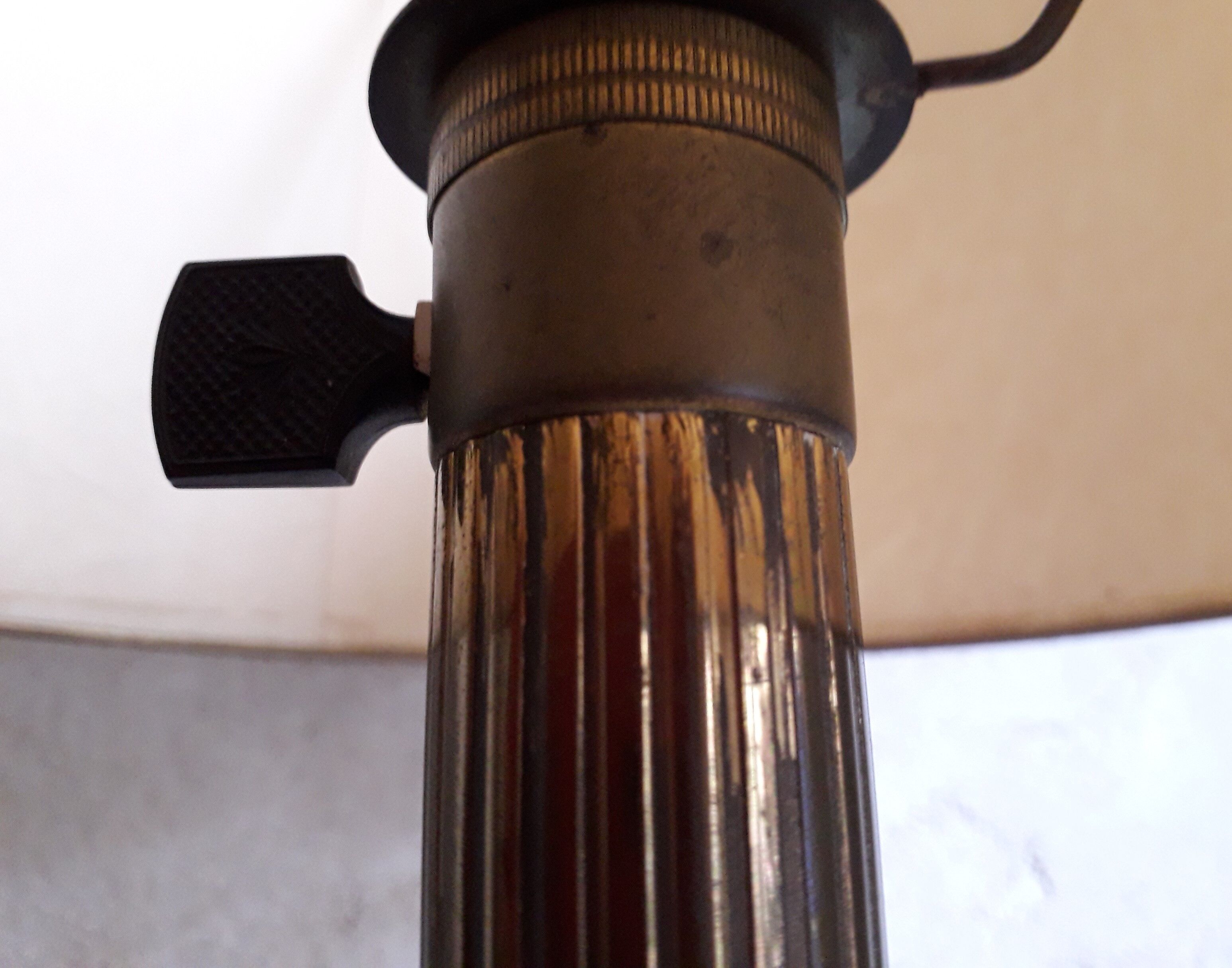Old brass lamp