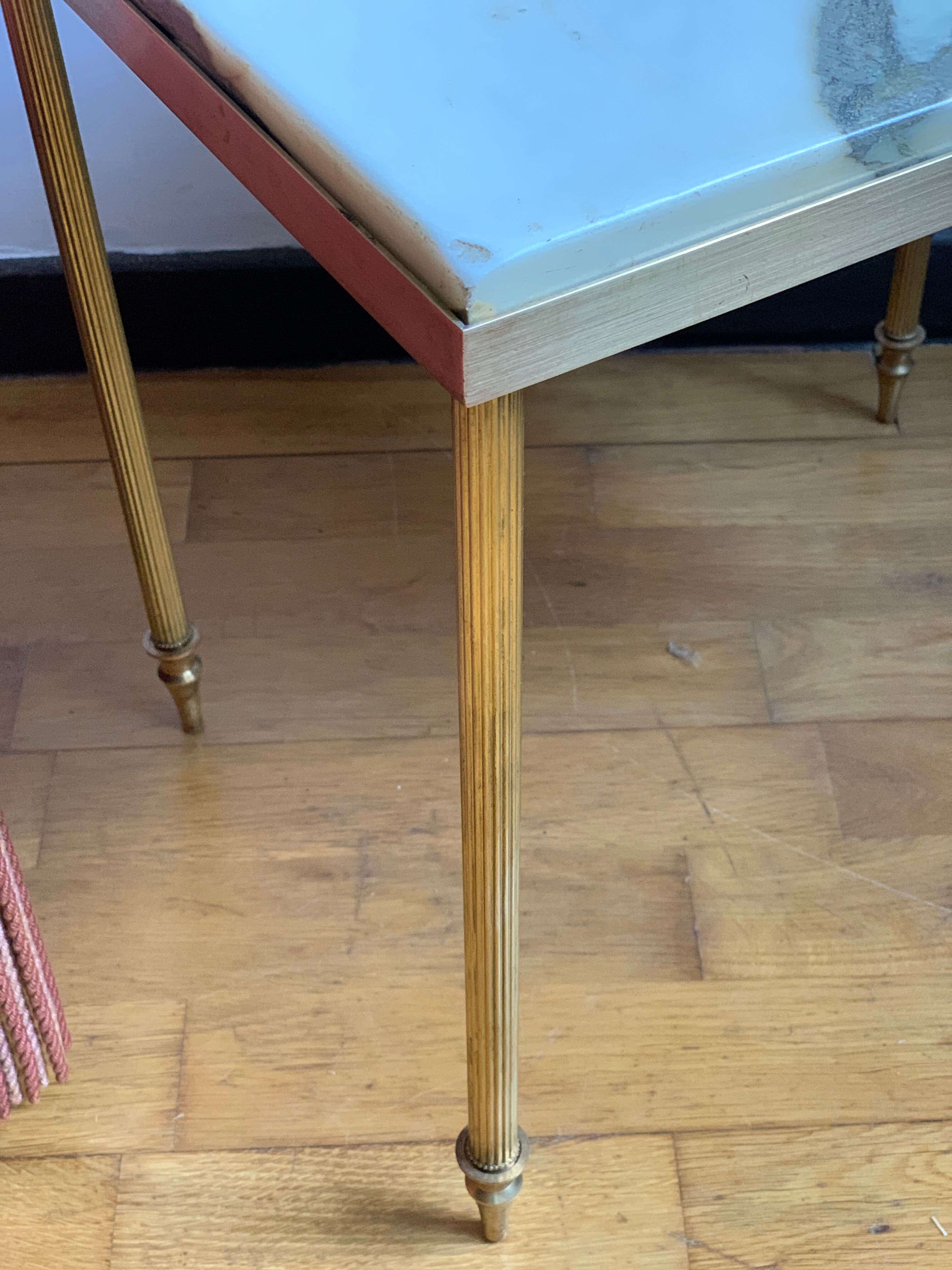 Brass marble coffee table