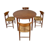 Danish Teak Dining Set by Peter Hvidt & Orla Mølgaard-Nielsen for Søborg Møbelfabrik