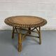 Table basse soleil en rotin