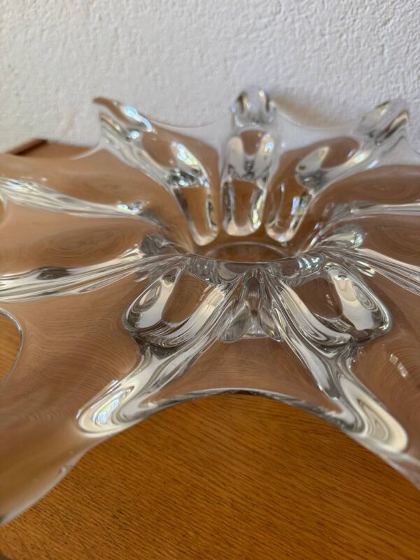 Grande coupe cristal étoile années 60