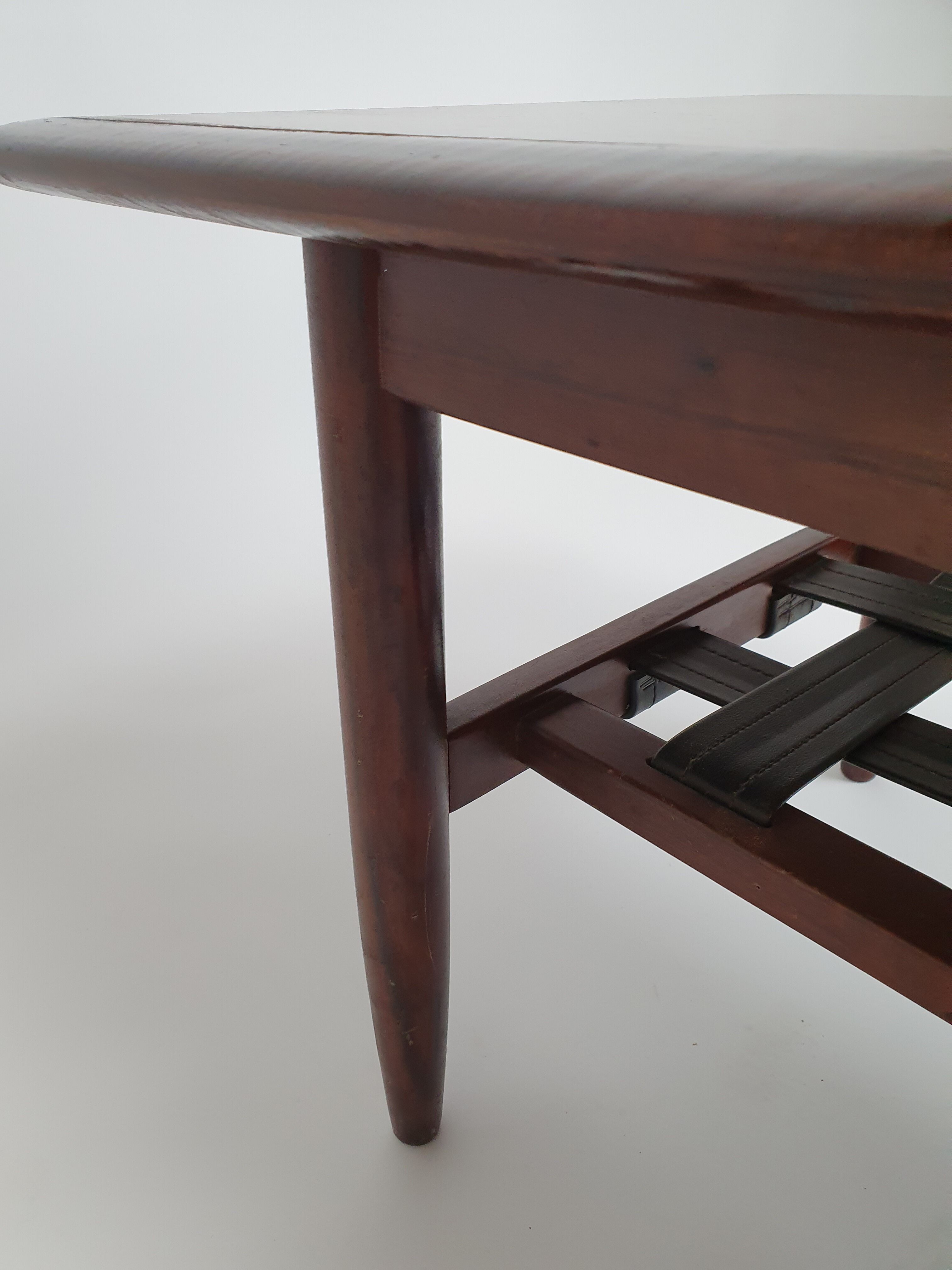 Table à café topform en bois de rose du milieu du siècle, années 1960