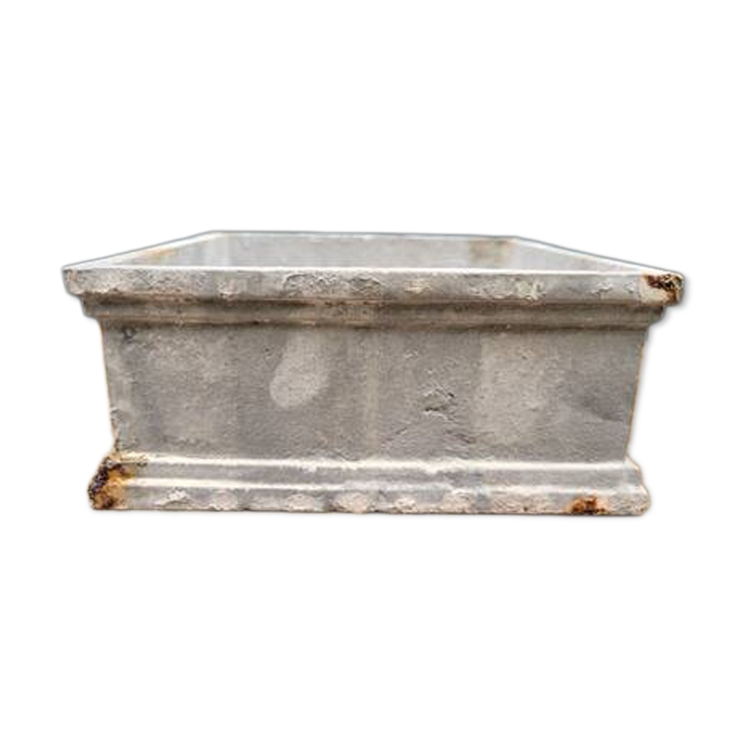 Jardinière carrée en fonte