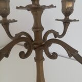 Vintage brass chandelier 5-burner